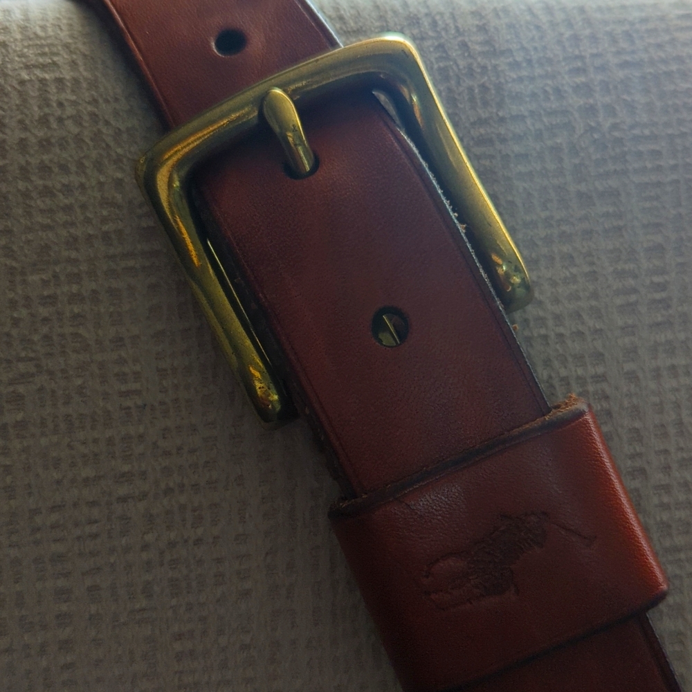 Polo Ralph Lauren Leather Belt, Sz. 40